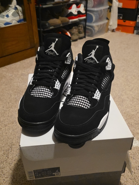 Jordan Other - Jordan Men's Black and White Retro Lace-Up Sneakers
